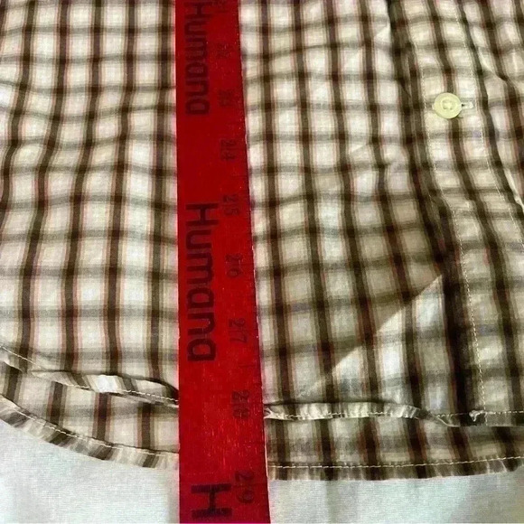 Banana Republic Shirt Men’s Size Medium Plaid Slim Fit Soft Wash Long Sleeve - Picture 4 of 6